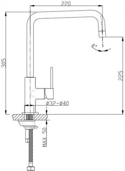 Смеситель для кухни Timo Saona 2306F white-matt белый матовый