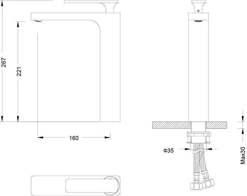 Смеситель для раковины Timo Torne 4311/02F antique Антик