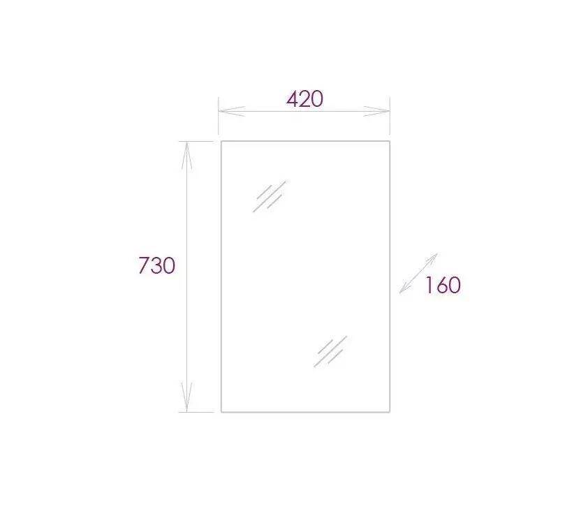 Зеркало-шкаф Onika Венеция 42.00 универсальное, белый от магазина Vanna-Vanna.ru!