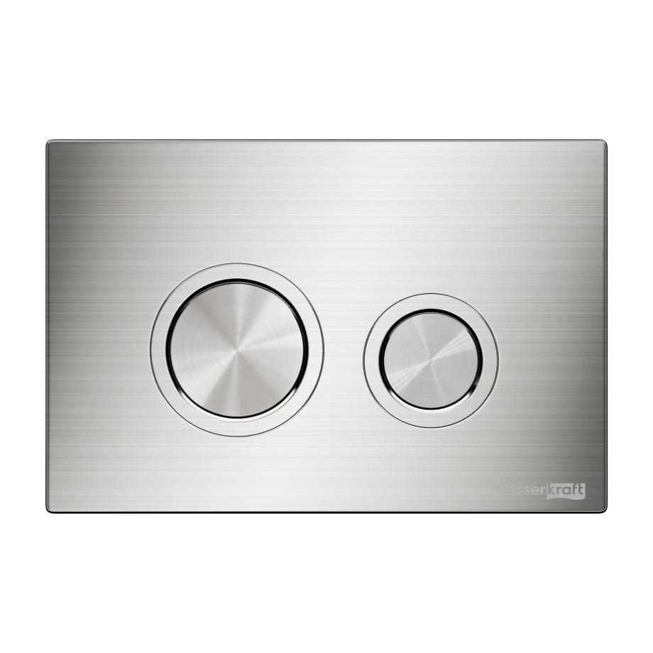 Кнопка смыва WasserKraft BN01 механическая, никель