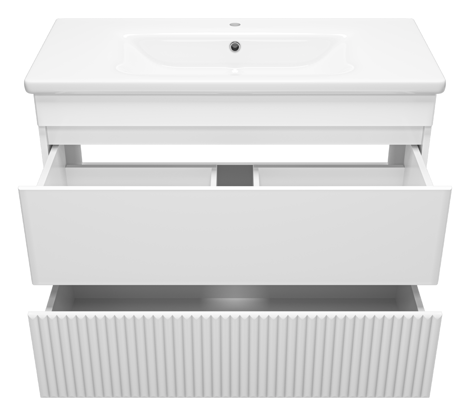 Тумба с раковиной Misty Мира 100 белый