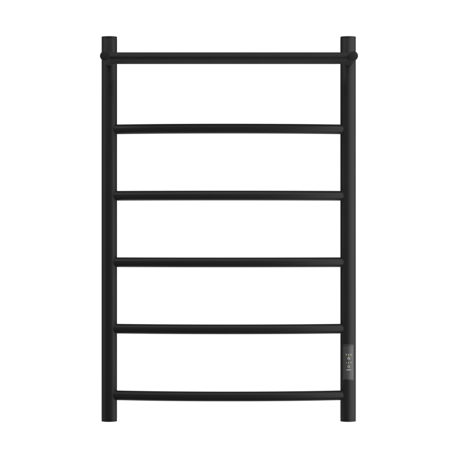 Полотенцесушитель электрический APEXTERMO Corona CR01185BM 800x500 с полкой, черный матовый