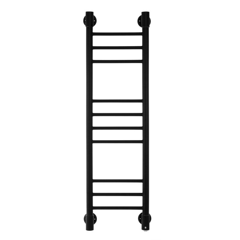 Полотенцесушитель электрический Energy Ergo2 P 1050x300 черный матовый, "лесенка" прямая, узкий, скрытый/наружный монтаж