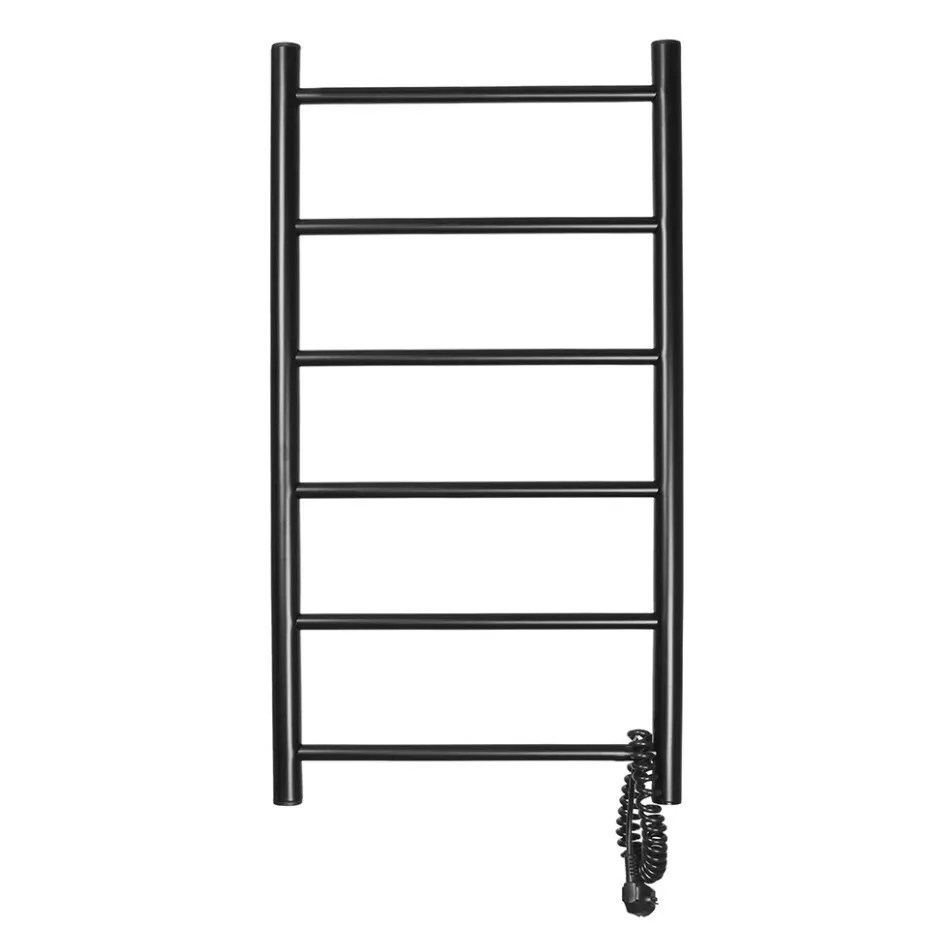 Полотенцесушитель электрический Domoterm Аврора DMT 109-6 40x80 EK R правый, черный матовый