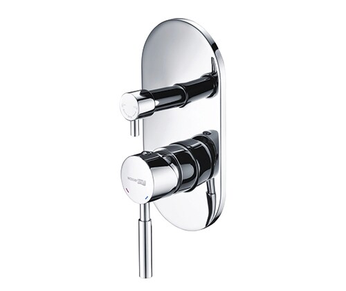 Смеситель с переключателем Main 4141 WasserKraft встраиваемый, на 2 выхода, хром