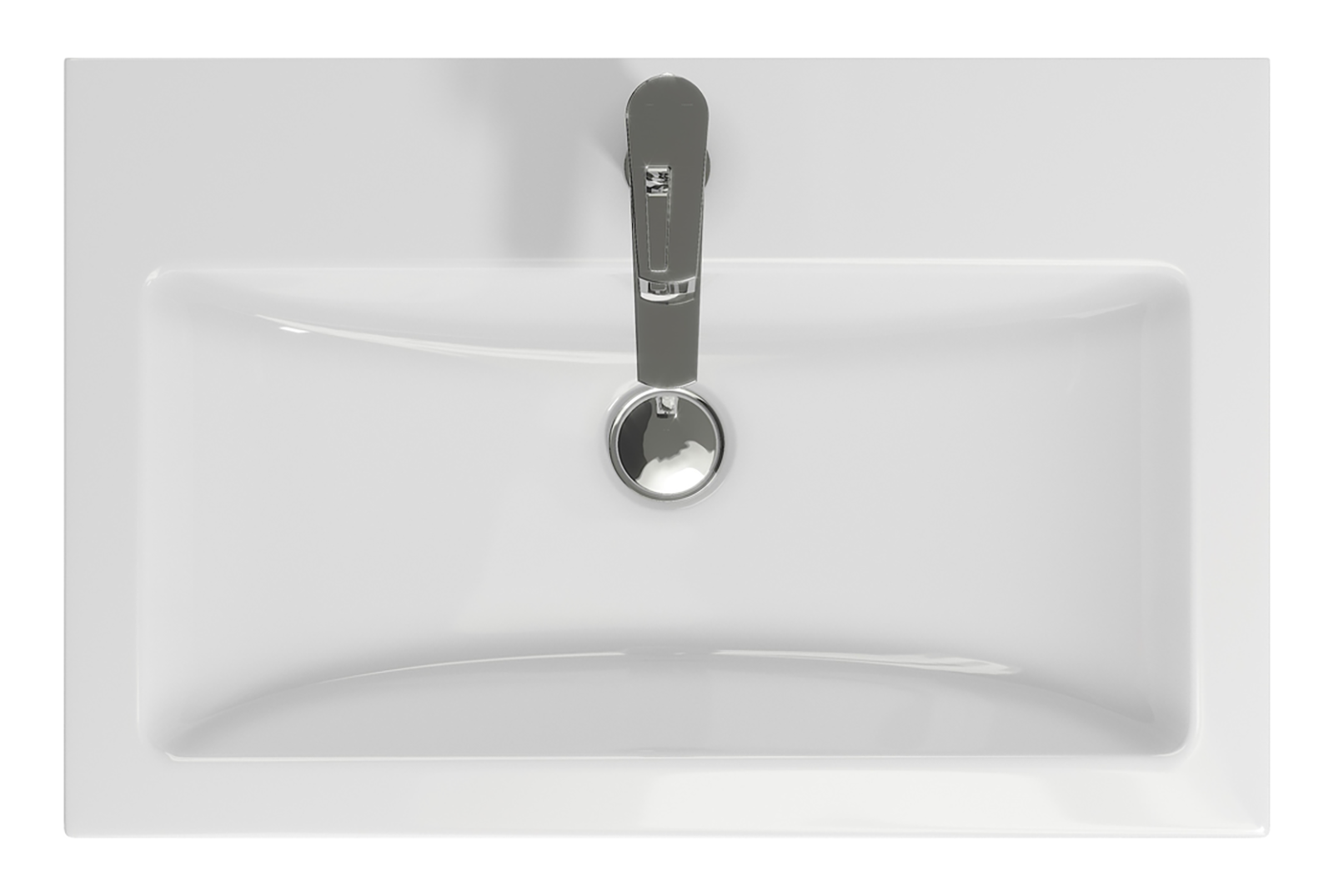 Тумба Misty Майна 70 с раковиной Como 70, напольный, графит/белый