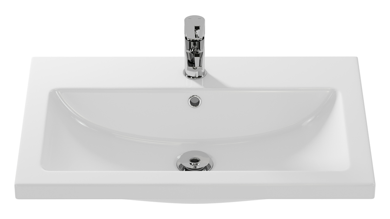 Тумба Misty Майна 70 с раковиной Como 70, напольный, сливки/белый