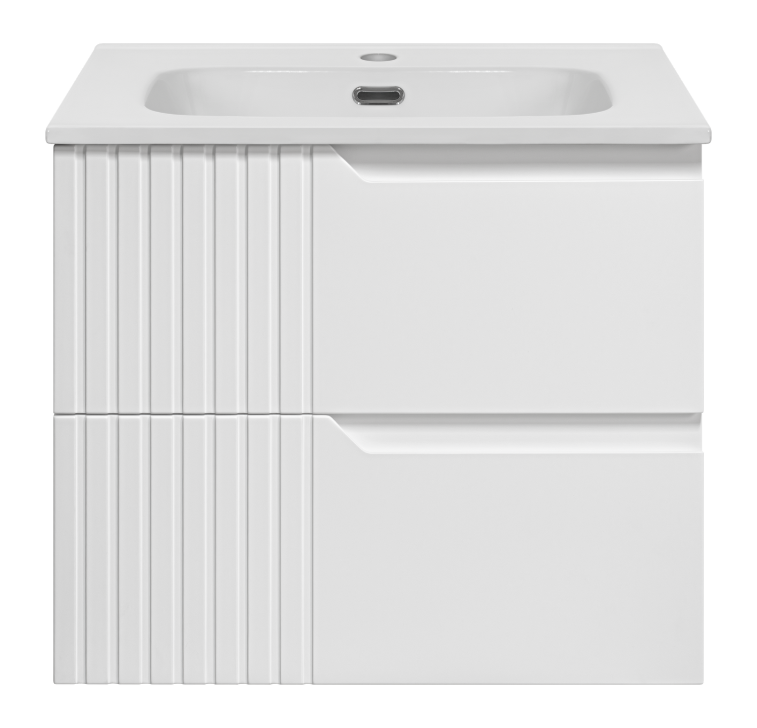 Тумба с раковиной Brevita Tivolli 60 подвесная (белая)