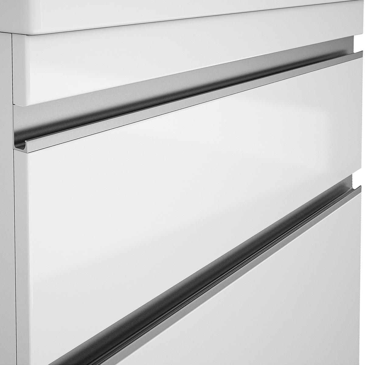 Тумба с раковиной подвесная/напольная Dreja Grace Plus 60 см, белый