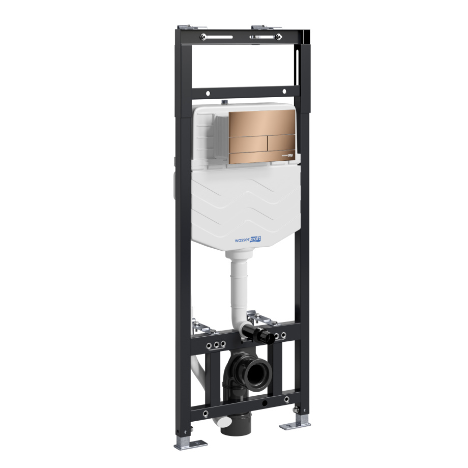 Инсталляция WasserKraft Alme 15TLT.010.ME.RG04 для подвесного унитаза, с кнопкой