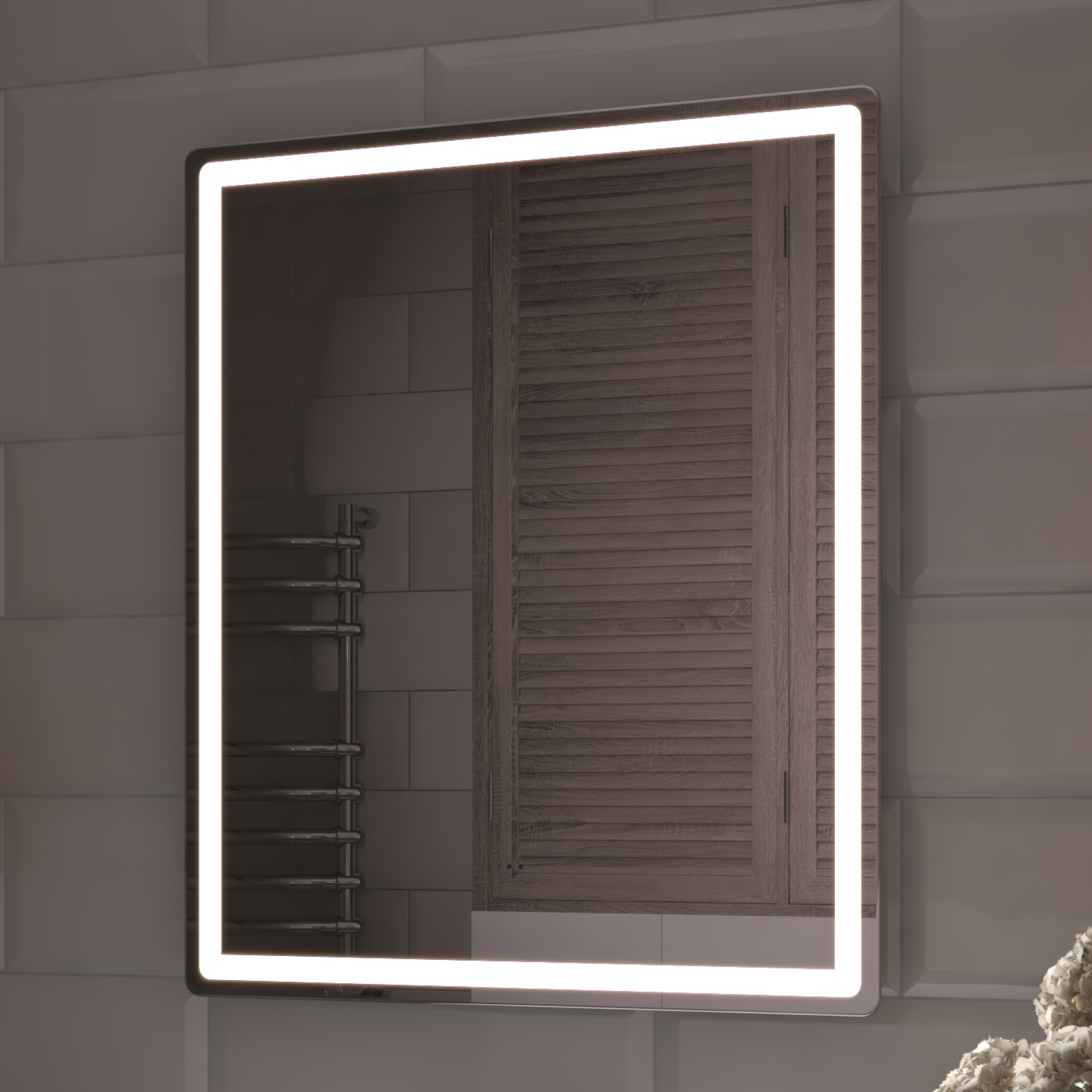 Зеркало Vigo Geometry Comfort 60 свет, сенсор, антизапотевание