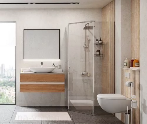 Душевой уголок WasserKraft Leine 35P38 100х100 полукруглый 1/4, без поддона, прозрачное стекло, хром