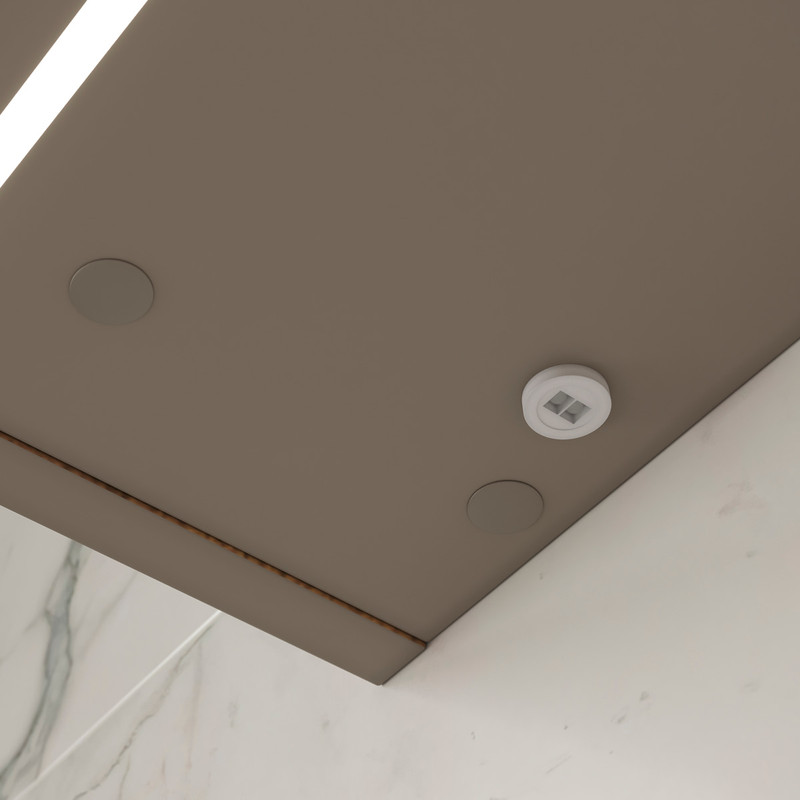 Зеркало-шкаф EQUIL Gleam 80 подвесной, 2 дв, амарок /дуб вотан/дуб вотан