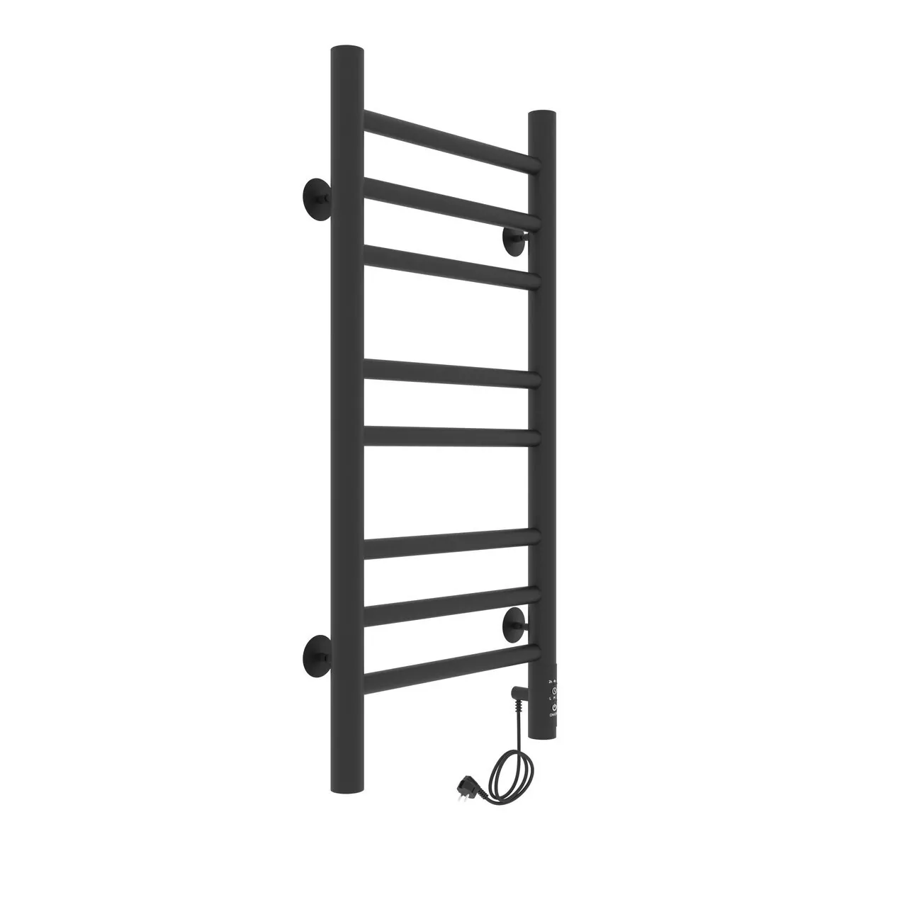 Полотенцесушитель электрический Laris Лаванда ЧКЧ П8 300х700 правый, черный матовый