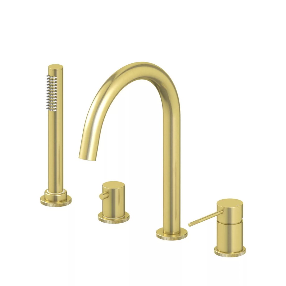 Смеситель на борт ванны Timo Saona 2320/17Y золото матовое