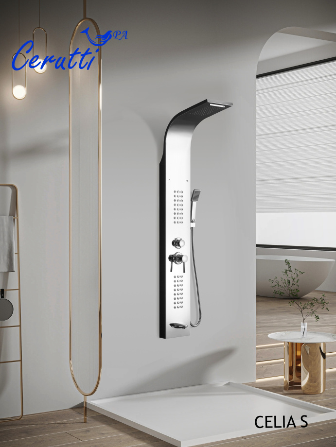 Душевая панель Cerutti Spa CELIA S CT10403 хром
