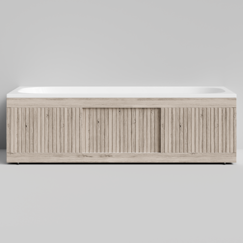 Экран под ванну Vod-ok Тач 180 раздвижной Дубослив ореховый светлый