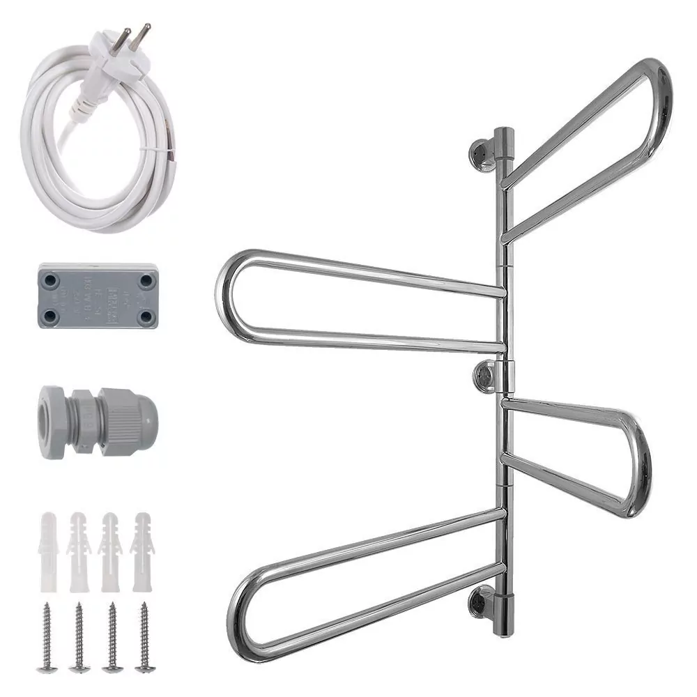 Полотенцесушитель электрический Energy U G4 63.5х94 поворотный, хром