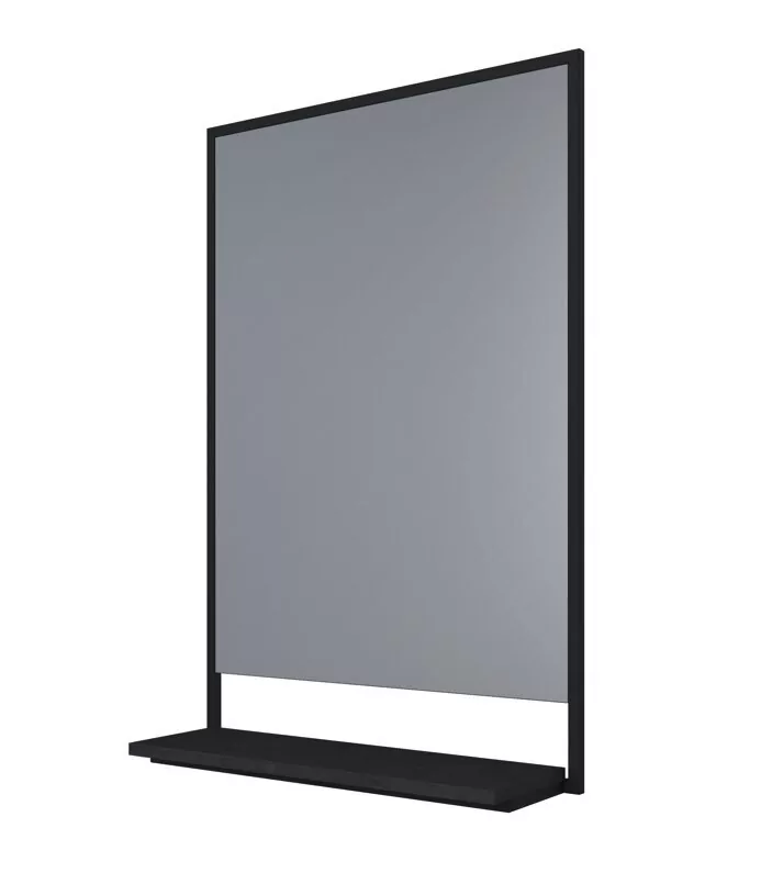 Зеркало 1Marka Grunge loft 60П дуб вотан/черный