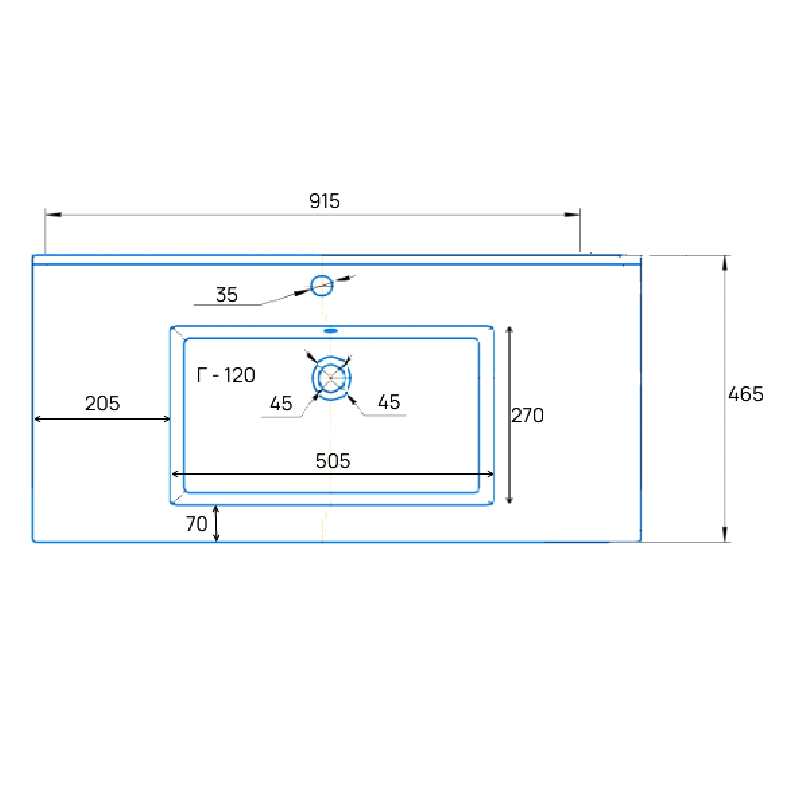 Тумба с раковиной Emmy Вега 90 напольная, 2 ящика, 2 двери, белый