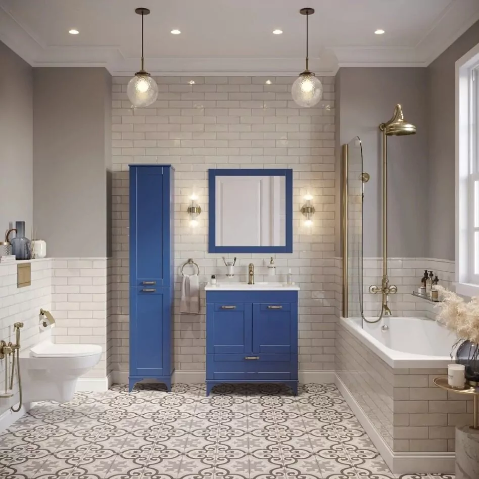 Пенал Sanflor Ванесса 35 L напольный, индиго