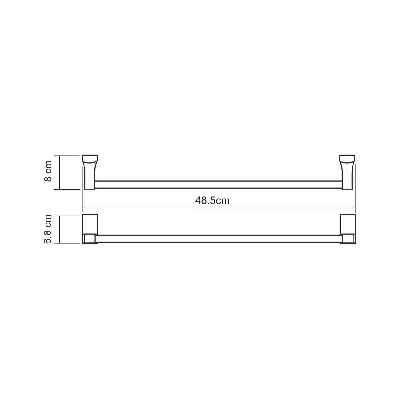 Полотенцедержатель WasserKraft Leine K-5050 хром