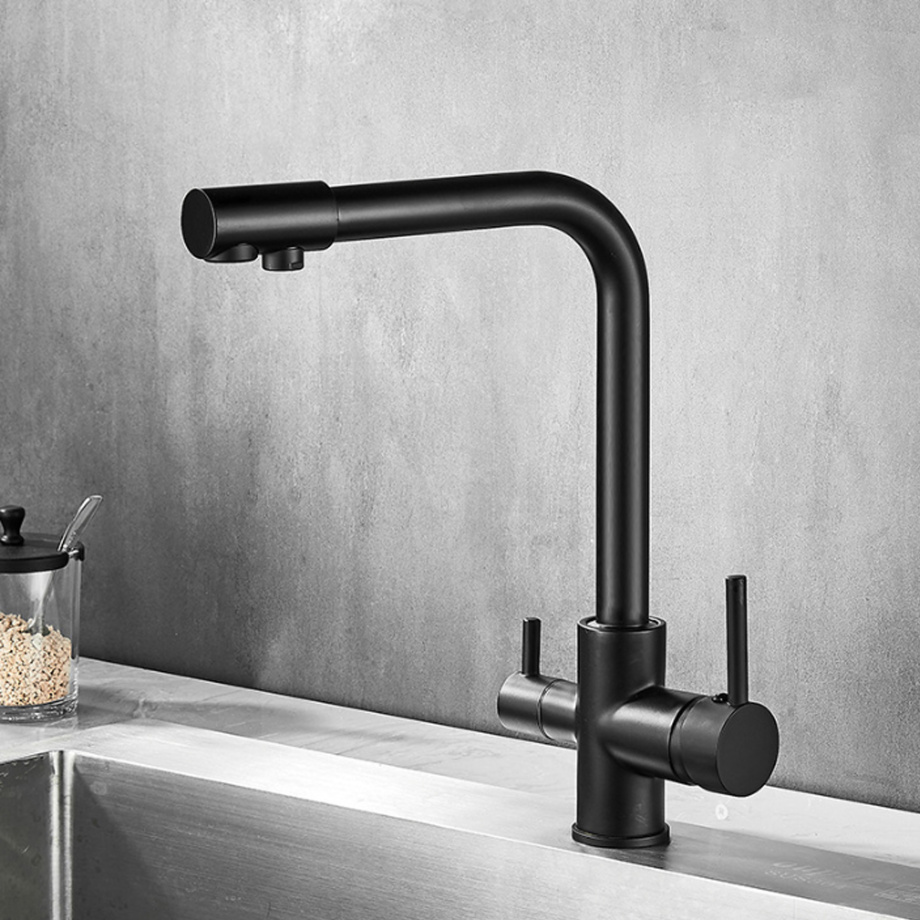 Cмеситель для кухни BochMann LAURA B с краном под фильтр, черный