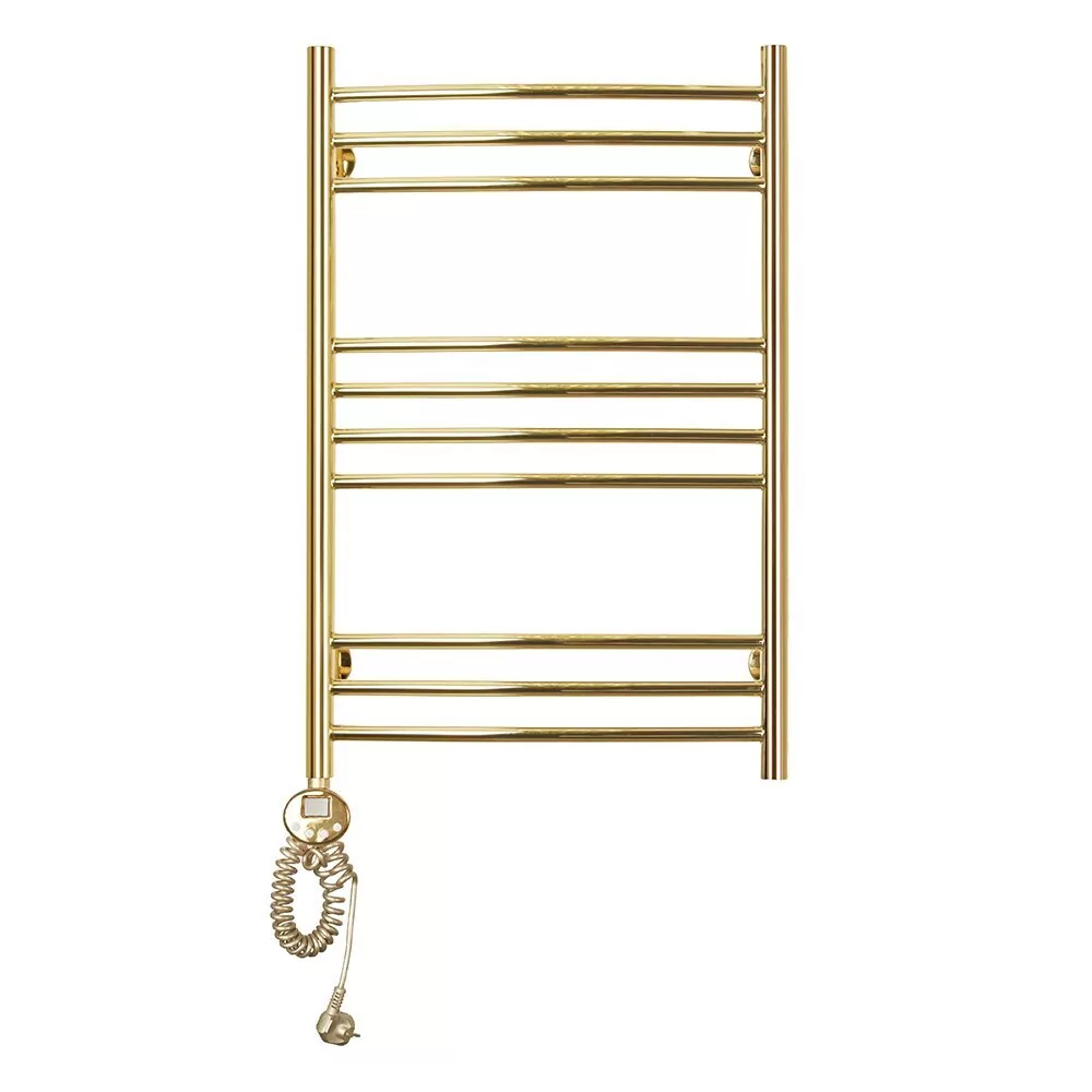 Полотенцесушитель электрический Domoterm Калипсо П10 500X800 EL левый, золото