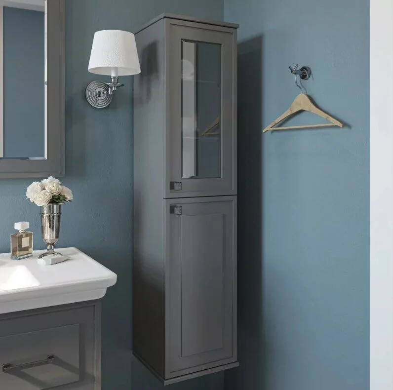 Пенал Sanflor Модена 34 R подвесной, серый матовый