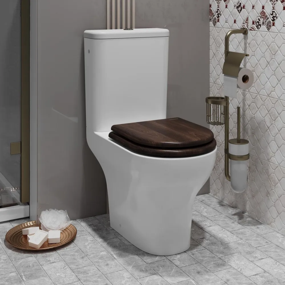 Унитаз-компакт Opadiris Палермо OS24722A белый, антикварный орех