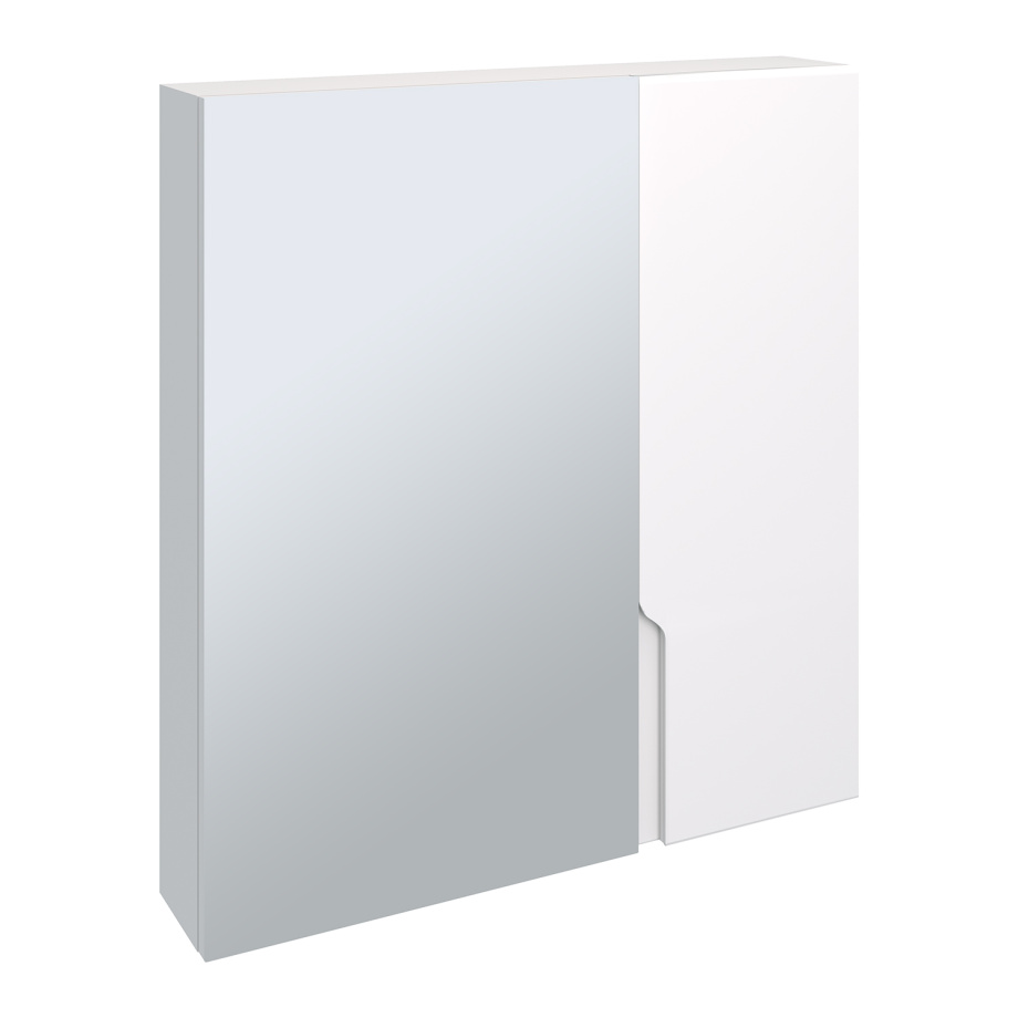 Зеркало-шкаф Runo Стокгольм 70 белый