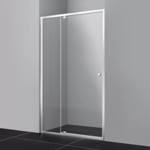 Душевая дверь Wasserkraft Aula 11P05 120х190 в нишу, распашная, прозрачное стекло, хром от магазина Vanna-Vanna.ru!