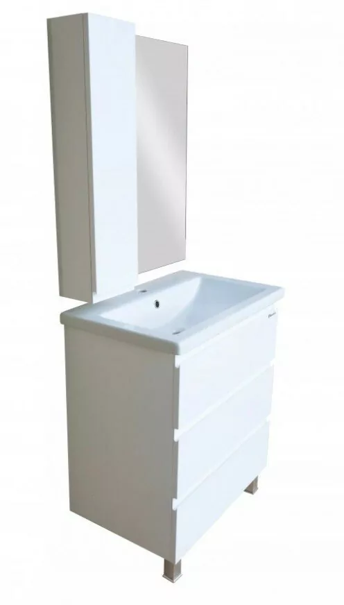 Зеркало со шкафчиком Bellezza Асти 70 L белый