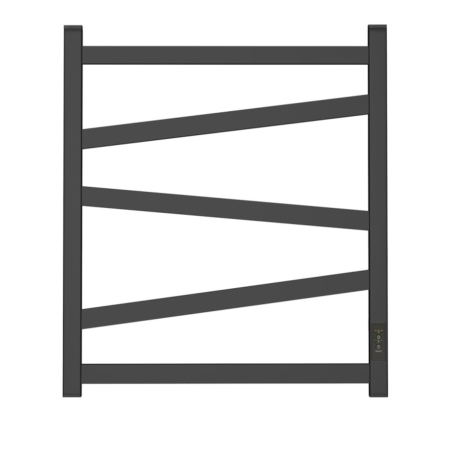 Полотенцесушитель электрический APEXTERMO Genesis GN00165BM 600x500, черный матовый