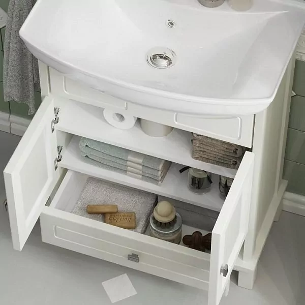 Тумба с раковиной Opadiris Омега 65 слоновая кость