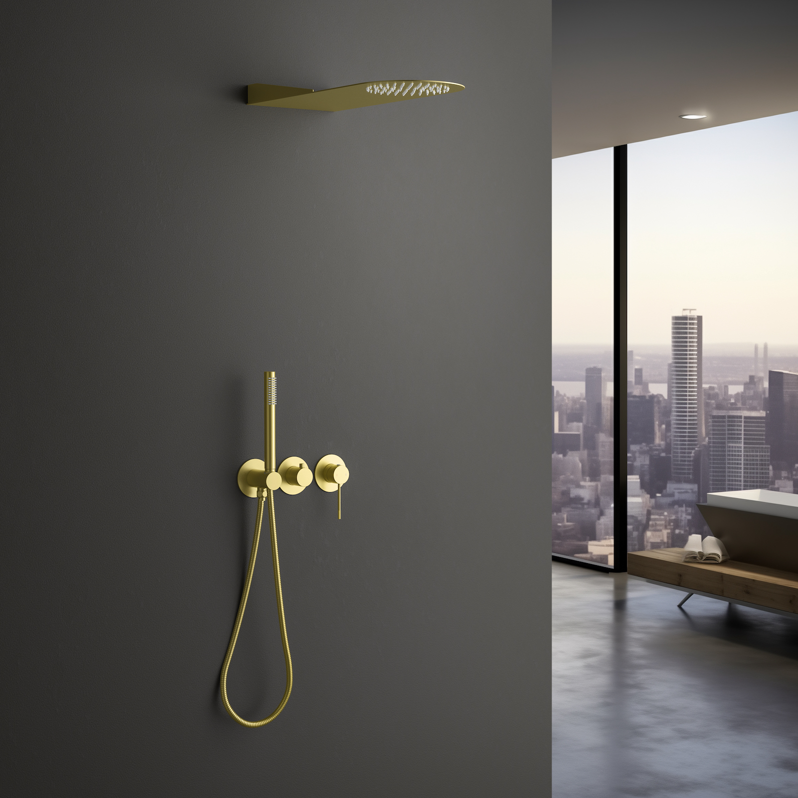 Душевая система встроенная Timo Saona SX-2340/17SM золото матовое