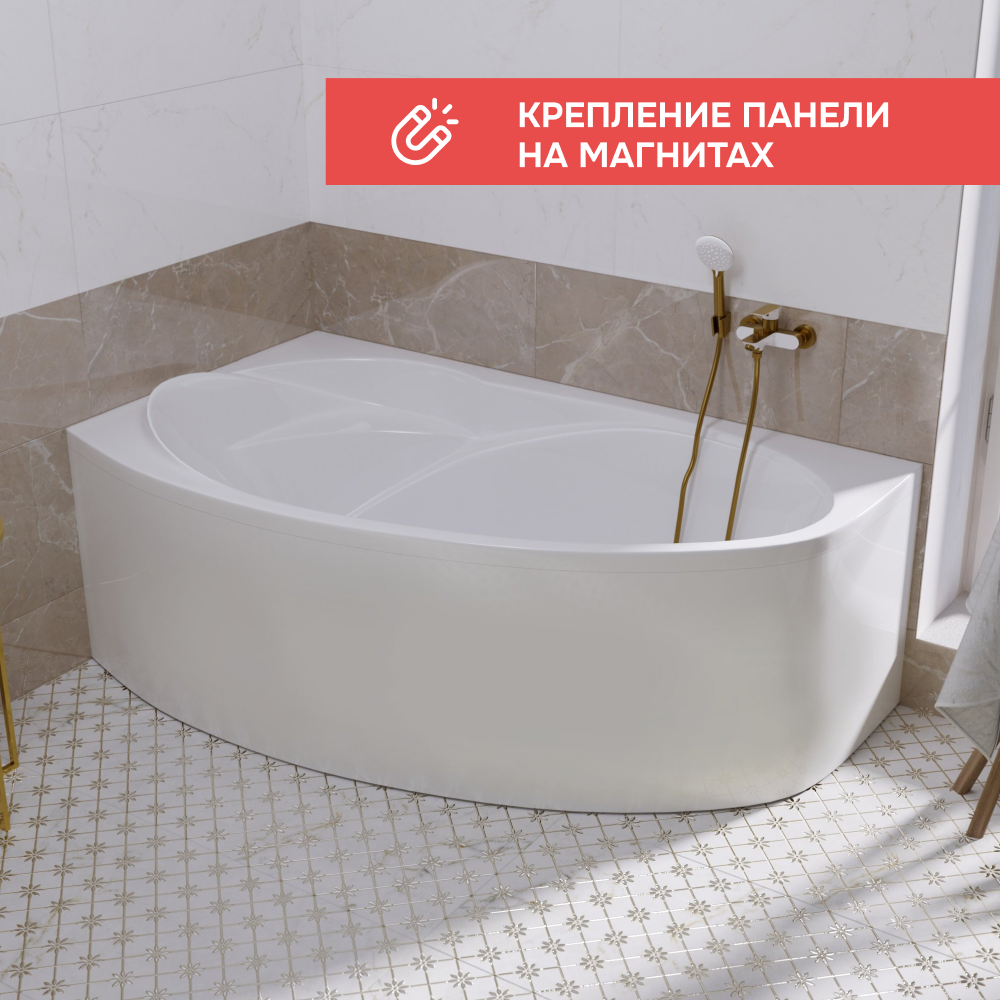 Ванна 1Marka JULIANNA 150*90 L Премиум