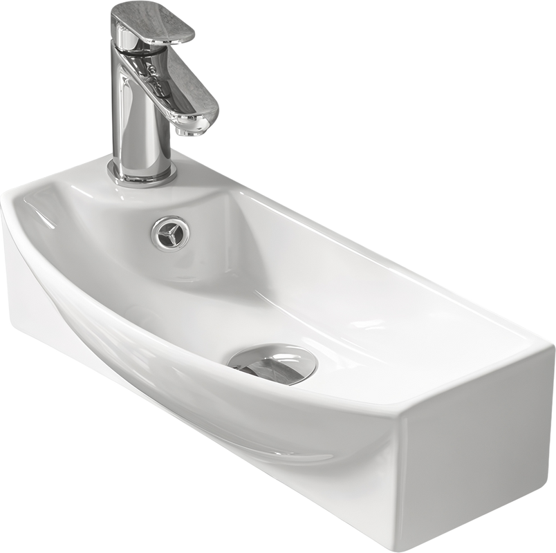 Раковина SantiLine SL-2013 R накладная, белая