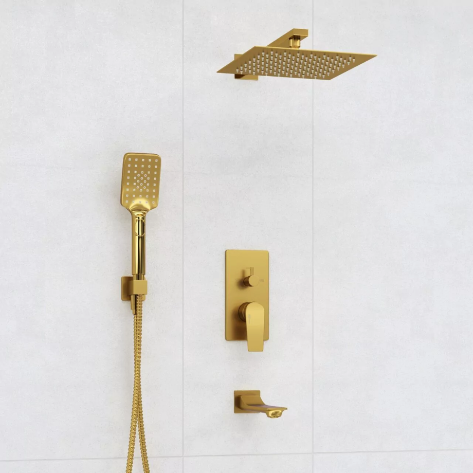 Душевой комплект WasserKraft A175571 матовое золото