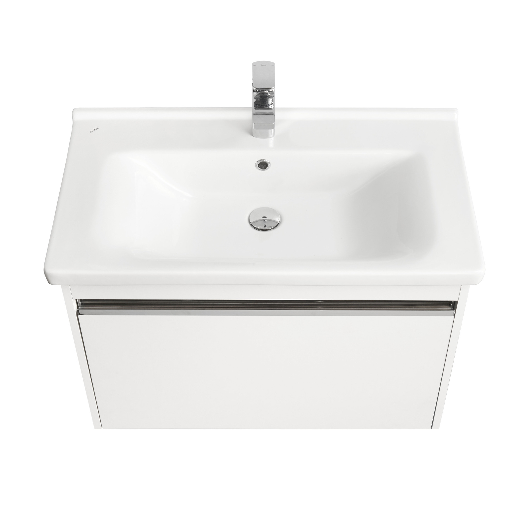 Тумба подвесная Aquaton Капри 80 раковиной Миранда 80, белый