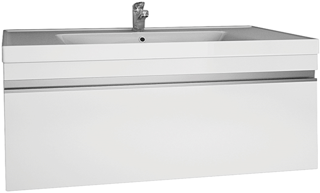 Тумба с раковиной подвесная Dreja Grace 90 см, белый