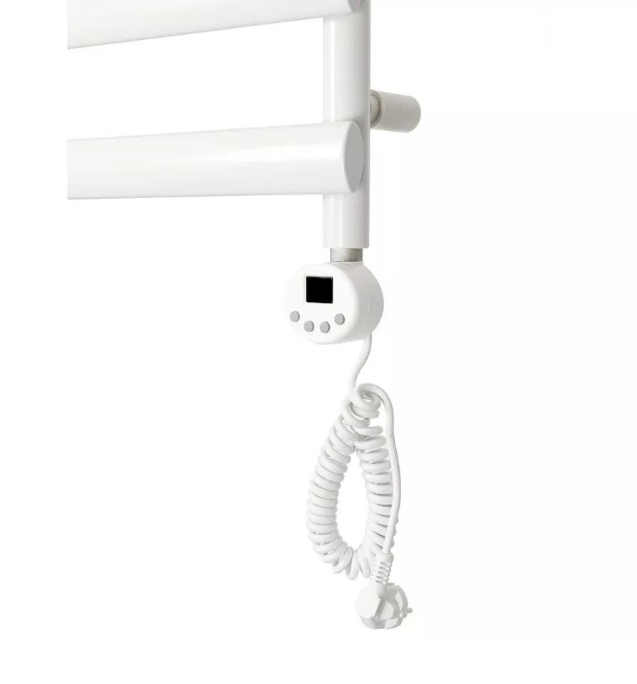 Полотенцесушитель электрический Domoterm Альфа П4 500х496 ER правый, белый матовый