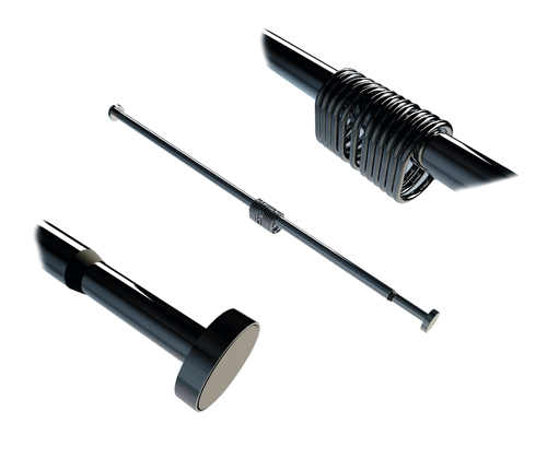 Карниз WasserKraft Elbe SC-721121 прямой, телескопический 110 - 200 см, черный, Soft-touch