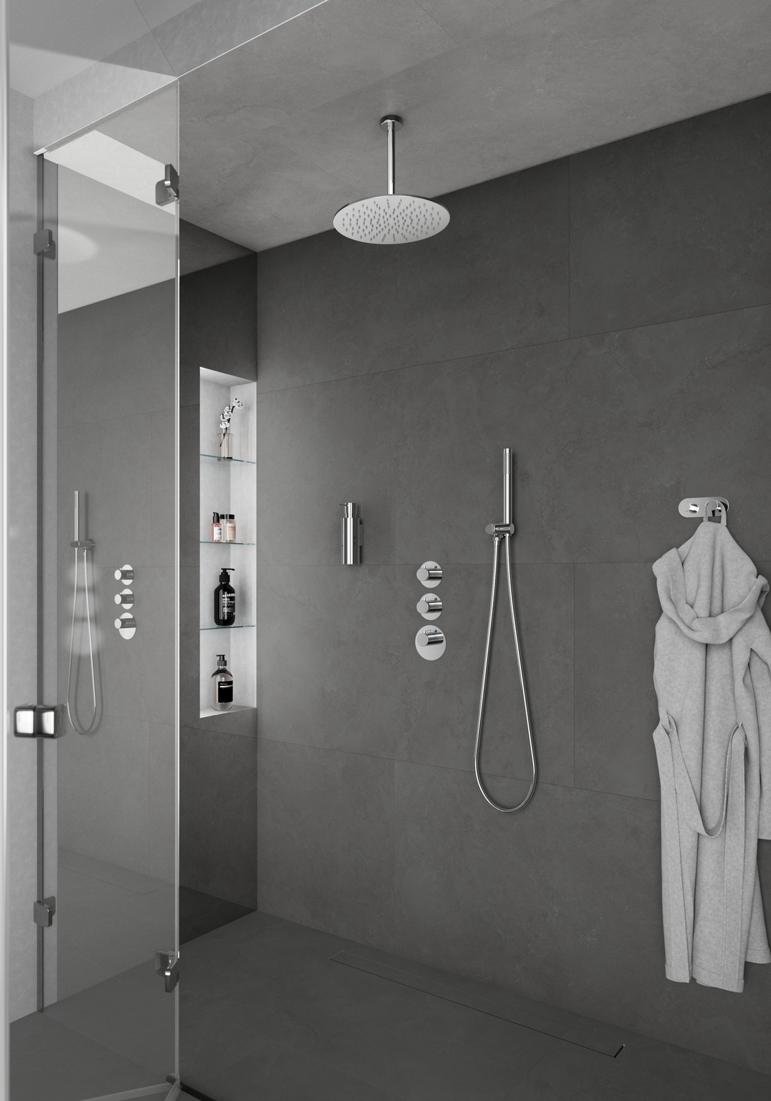 Душевая система встроенная с термостатом Timo Saona SX-2399/00SM хром