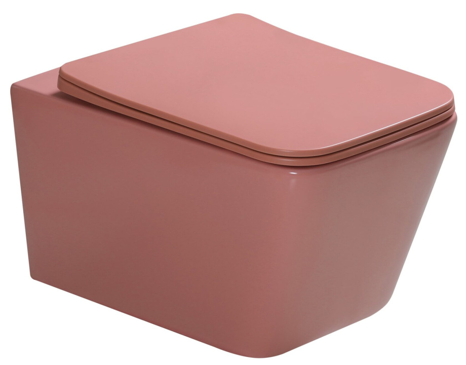 Унитаз SantiLine SL-5007P подвесной, персиковый матовый