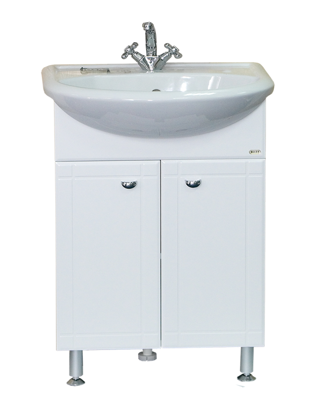 Тумба с раковиной Misty Уют 50 белый