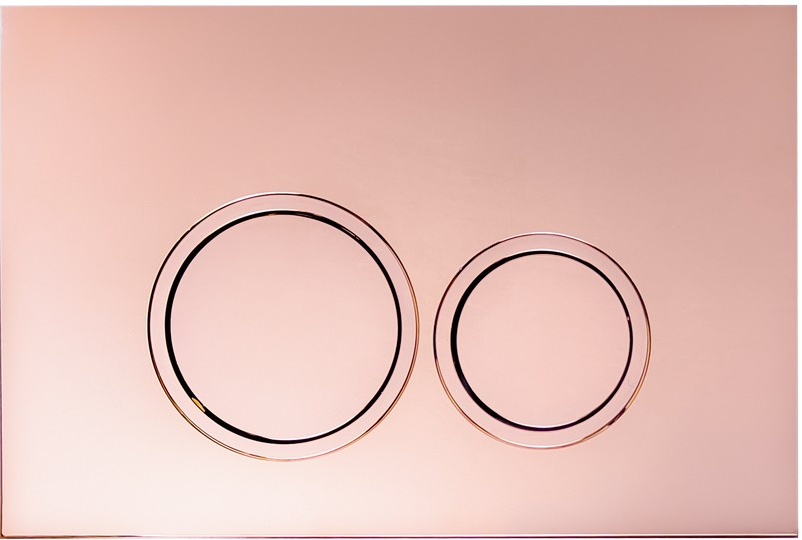 Кнопка смыва Ceruttispa CR05RG (розовое золото, глянцевая)