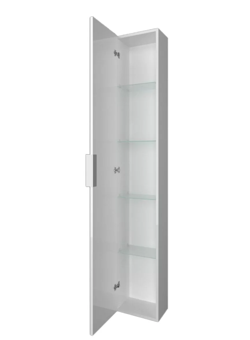 Пенал 1Marka Lina 30П L/R Mirror подвесной, 1 дверь, белый