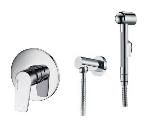 Смеситель с гигиеническим душем WasserKRAFT A06157 шланг 120 см хром