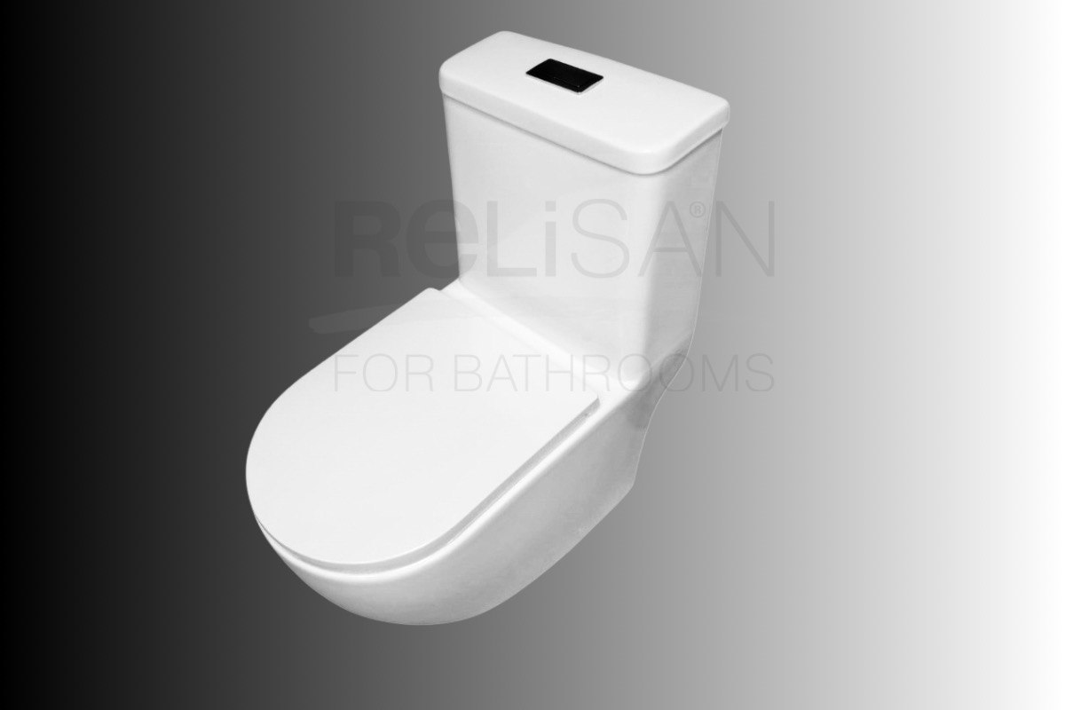 Унитаз-моноблок напольный MM 811/смыв, Торнадо, Plus